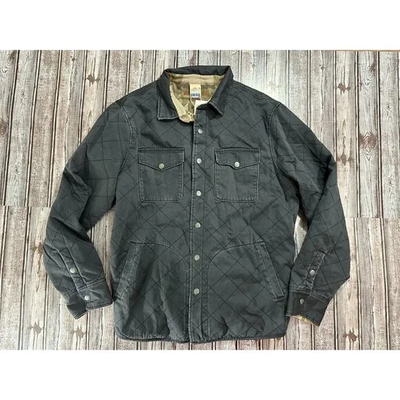 Faherty DGF Reversible Bondi Jacket Washed Black Quilted Size L NWT $288